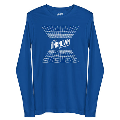 Grid Long Sleeve Tee - Royal Blue