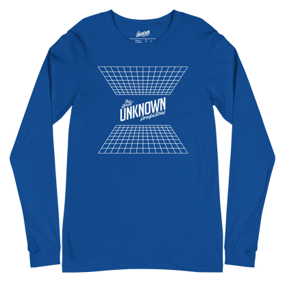 Grid Long Sleeve Tee - Royal Blue